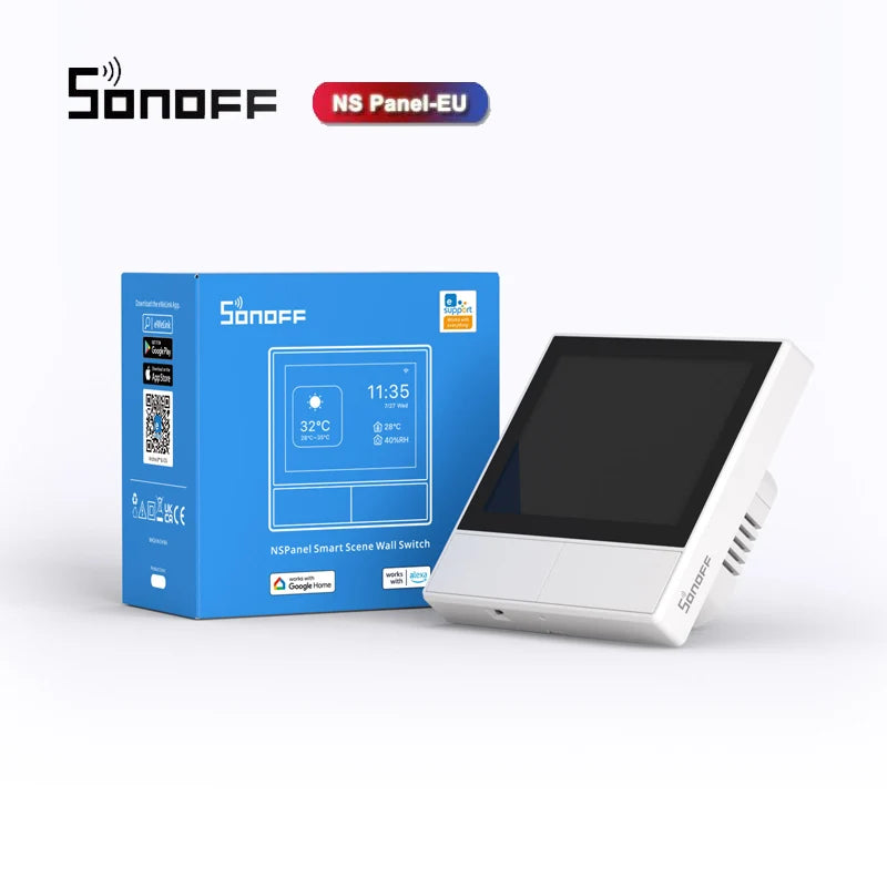 SONOFF NSPanel WiFi Scene Smart Switch EU/US Smart Home All-in-One Control Touch Screen Via Ewelink Via Alexa Google Home Alice