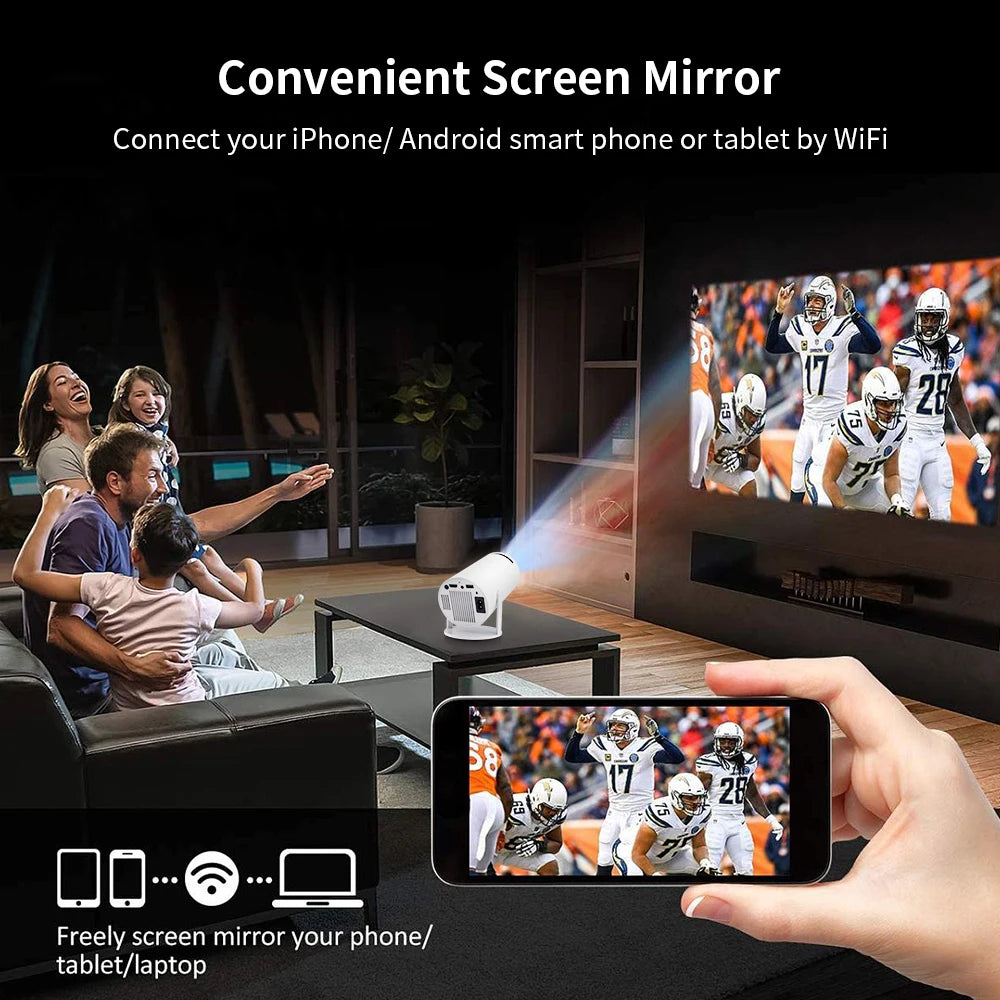 Progaga Projector 4K Android 11 WiFi 200 ANSI Allwinner H713 HY300 BT5.0 1080P Projetor