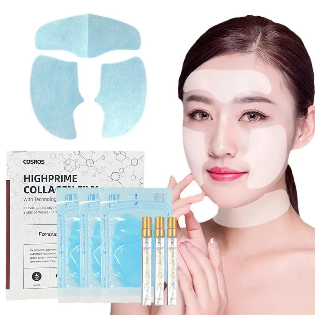 3pcs Collagen Skincare Essence Set Anti-Aging Face Filler Collagen Protein Mask Reduce Fine Lines Wrinkles Firming Skin Care