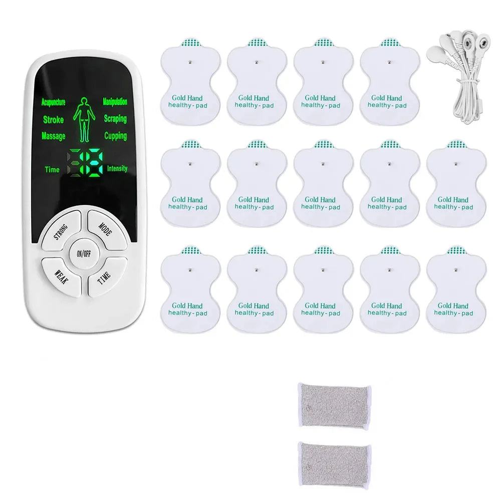Health Tens Muscle Neck Massager Back Electric Digital Therapy Machine Massage Electronic Pulse Stimulator for Full Body Care