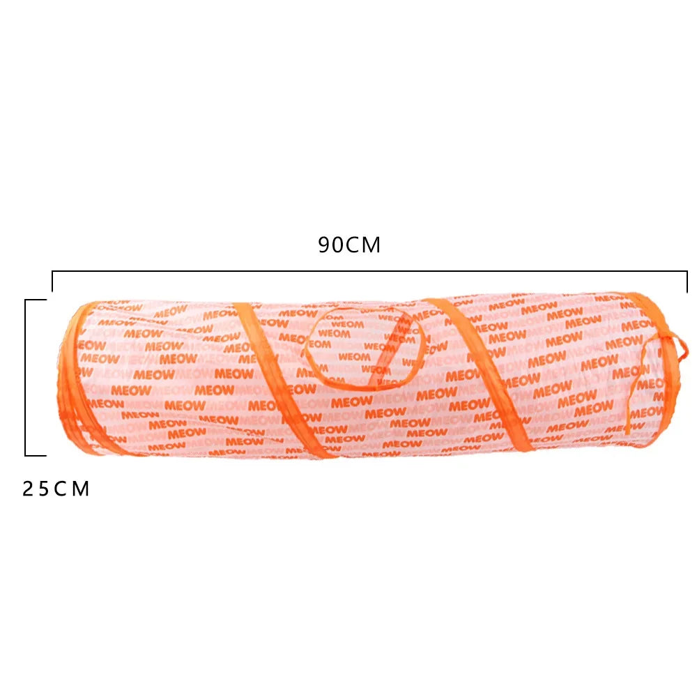 Cat Tunnel Tube Kitty Tunnel Bored Cat Pet Toys Peek Hole Toy