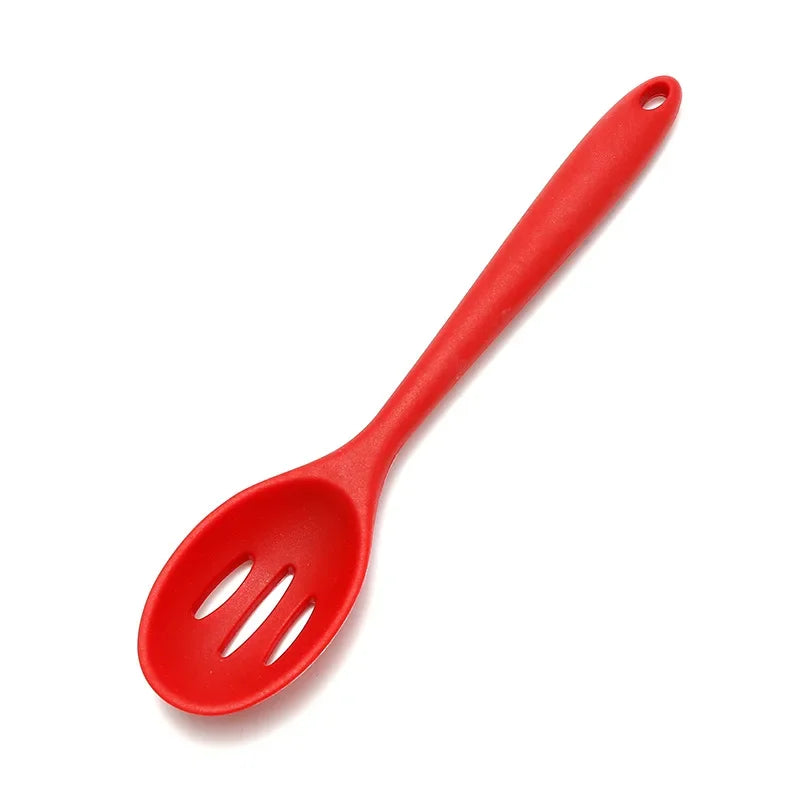 Non-Stick Silicone Ladle Cream Spatula Spoon Ladle Oil Brush Heat-Resistant Scraper Ect Flexible Kitchenware for Baking Cooking